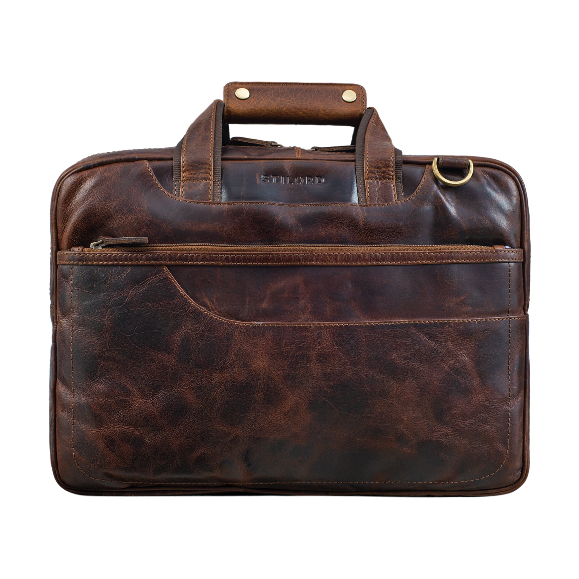 Klassische Bürotasche braun