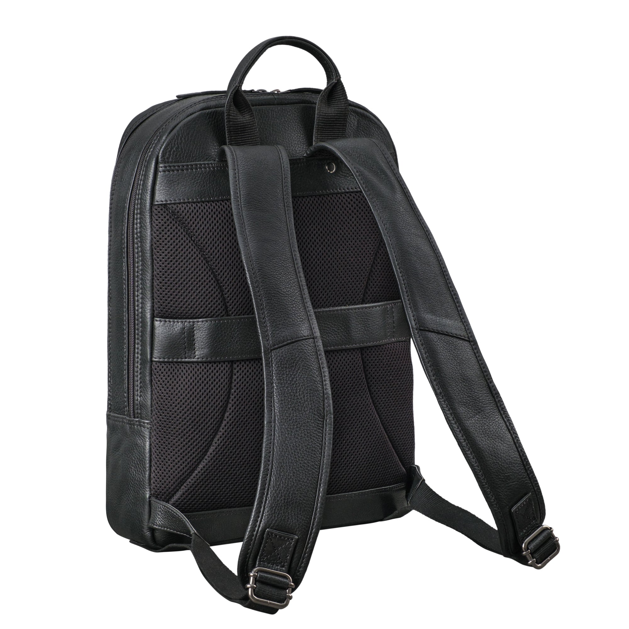 Laptoprucksack aus Leder für 15,6 Zoll Notebook