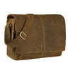 "Alex" Sac Messager en Cuir Véritable pour Ordinateur Portable 15,6 Pouces