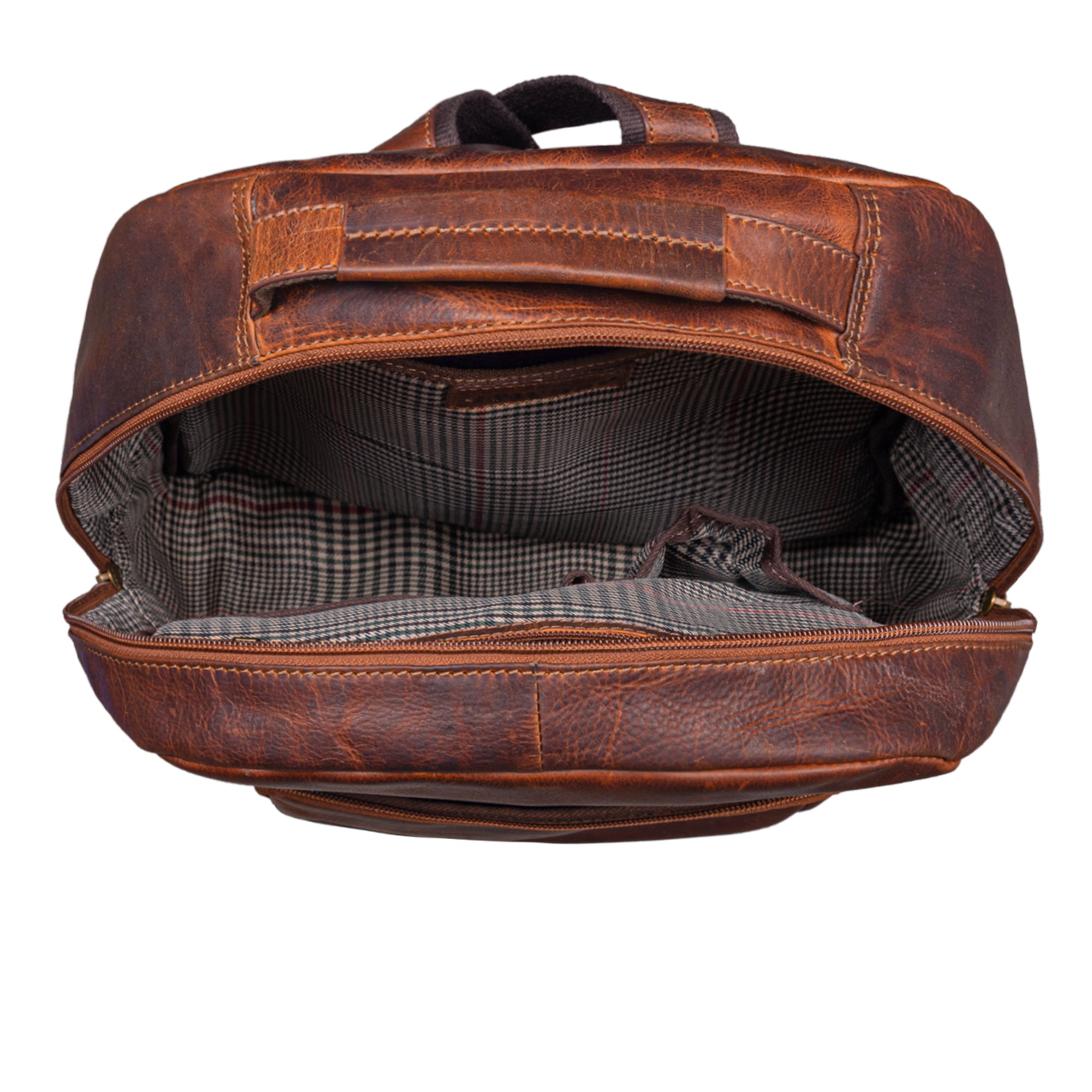 Klassischer Leder Backpack