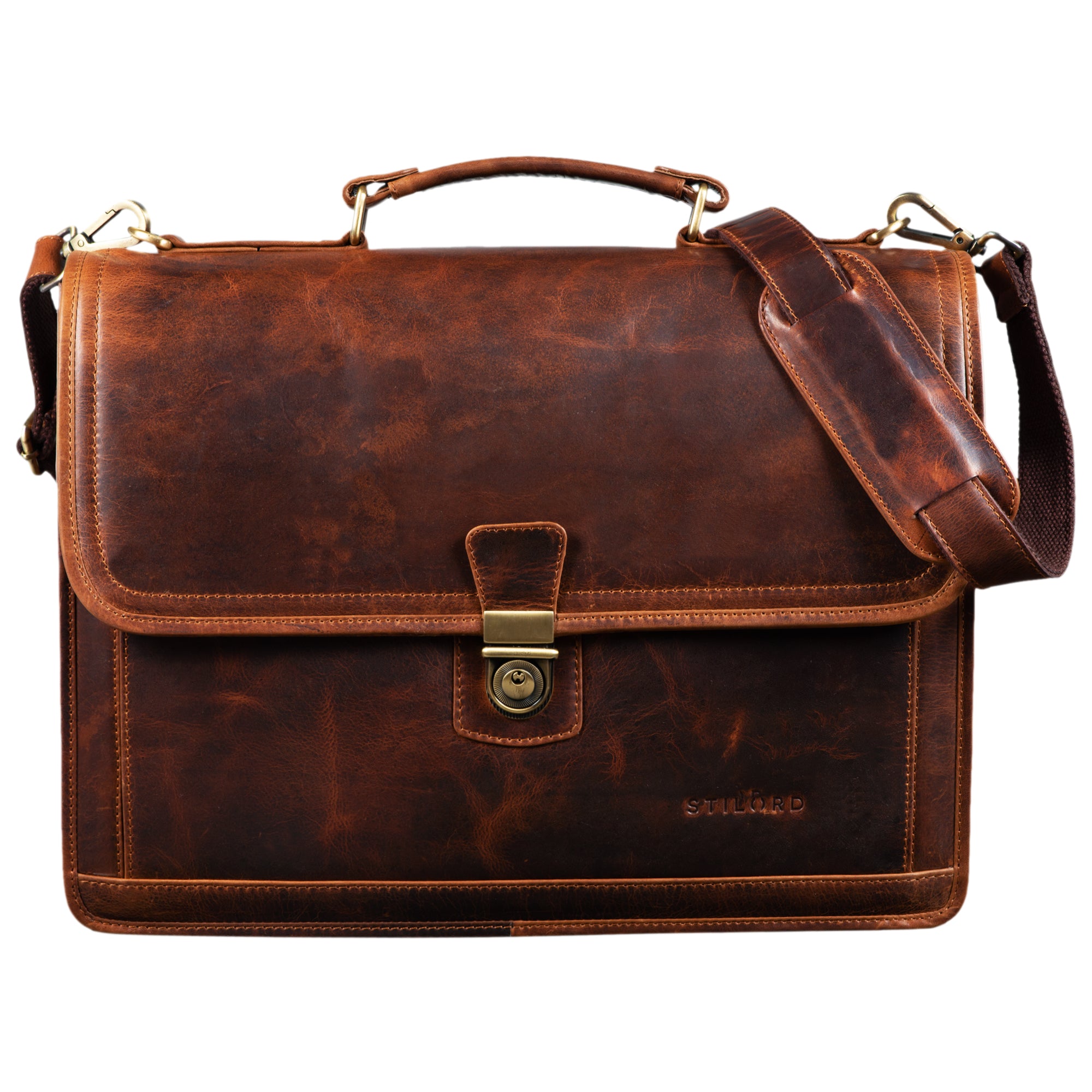 Große Aktentasche 14 Zoll Laptoptasche Vintage