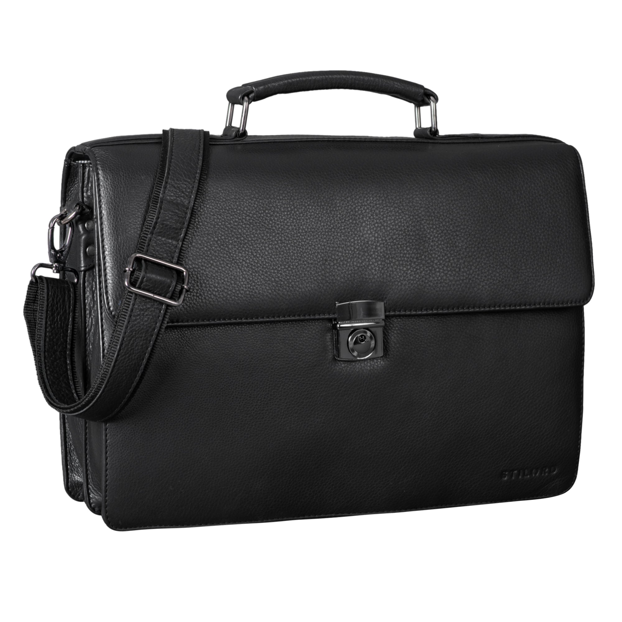 Bürotasche leder schwarz