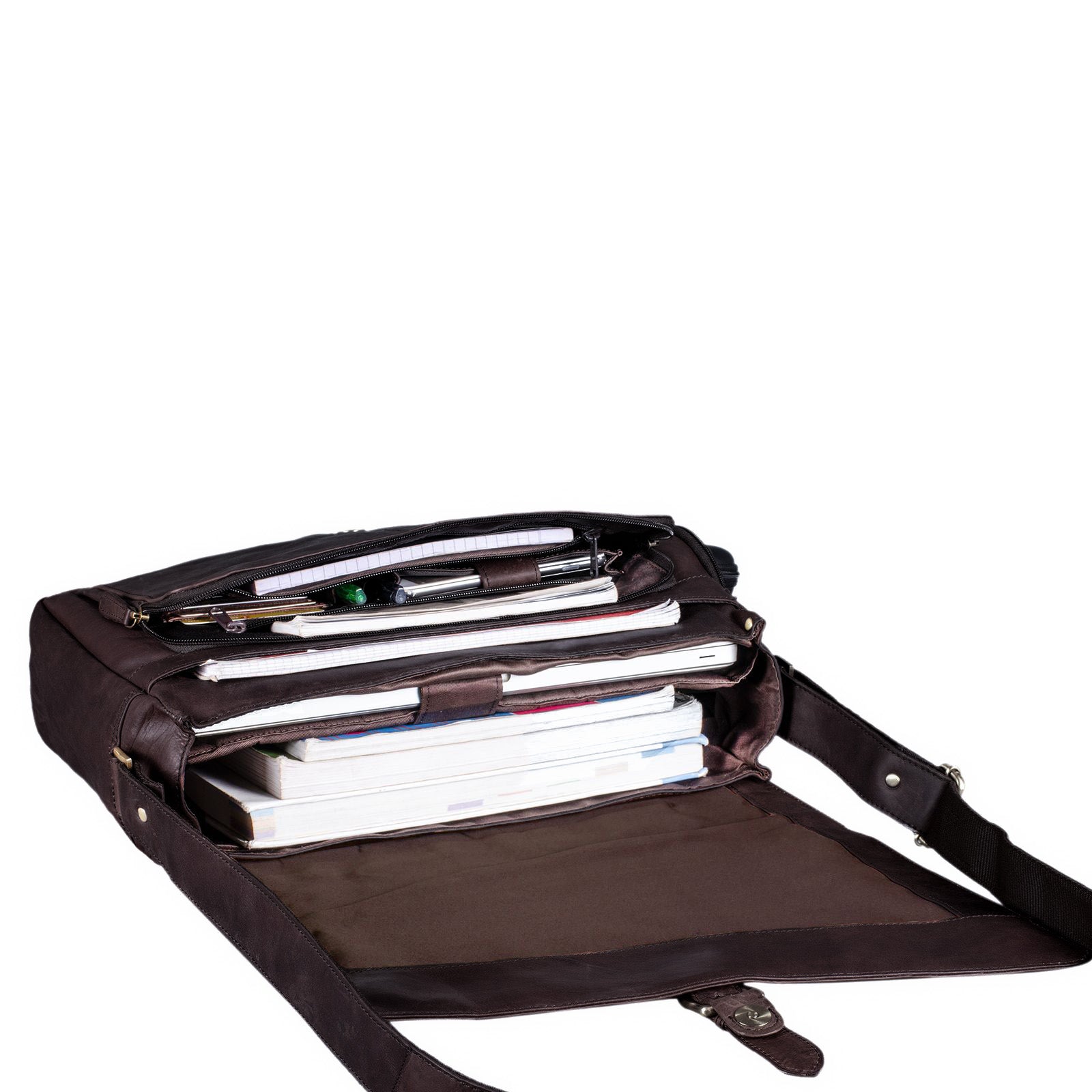Studententasche Professortasche Lehrertasche Leder braun