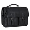 "Jeffrey" Cartable en Cuir Véritable – Grande Sacoche Vintage Porte Document