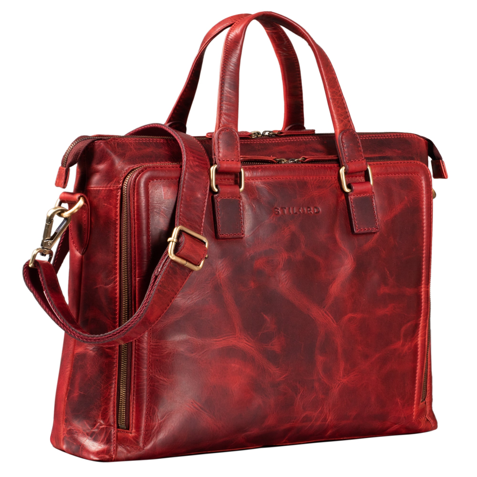 Businesstasche Rot leder