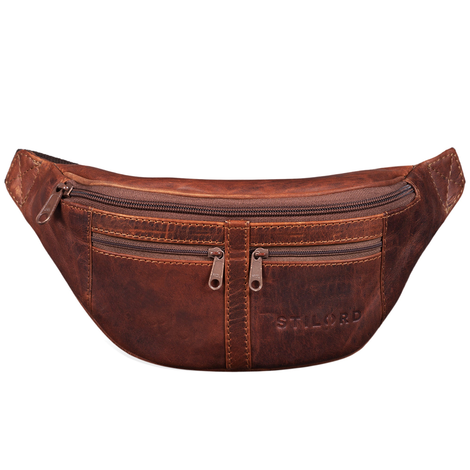 Dunkelbraune Vintage Hüfttasche