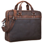 Schultertasche Echtleder Frauen braun