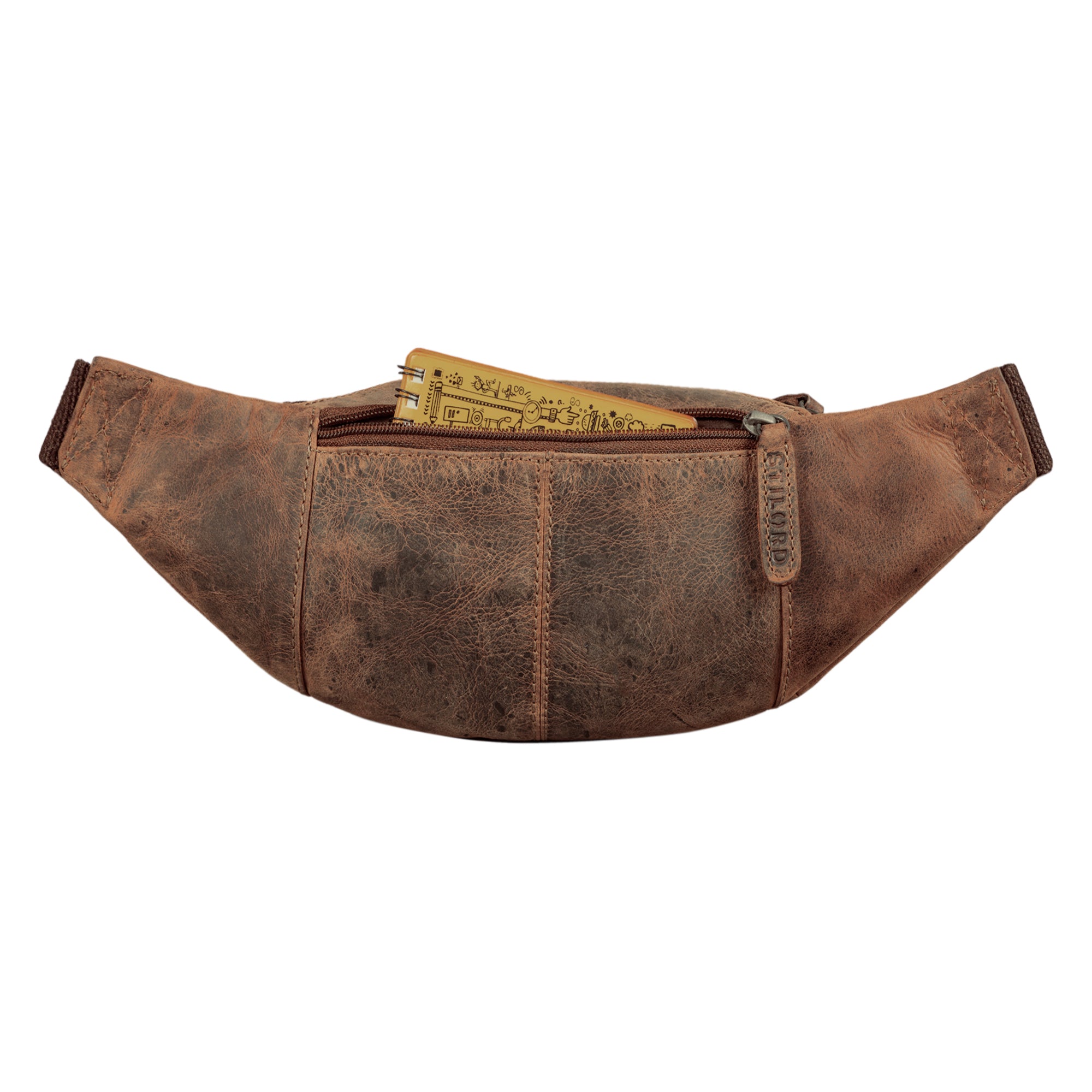 Kleine Reisetasche Echtleder braun