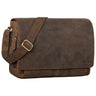 "Tom" Sac Messenger Vintage en Cuir 15 Pouces