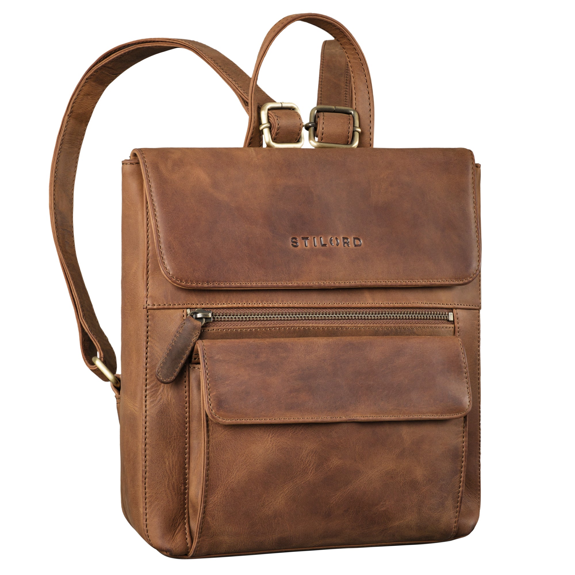 Leder City Backpack für Damen