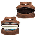 Herren Lederrucksack Braun