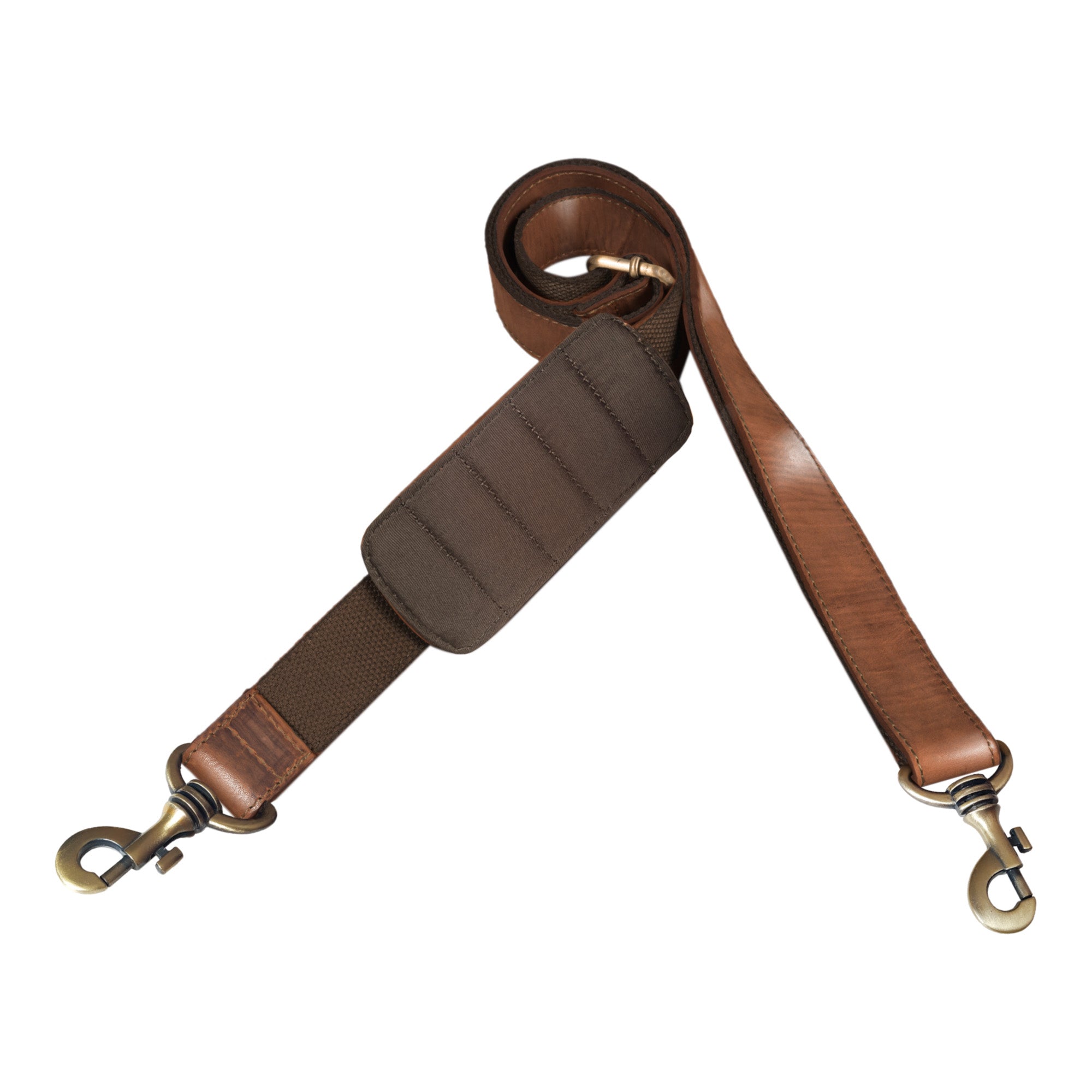 Leder Schultergurt für Taschen braun