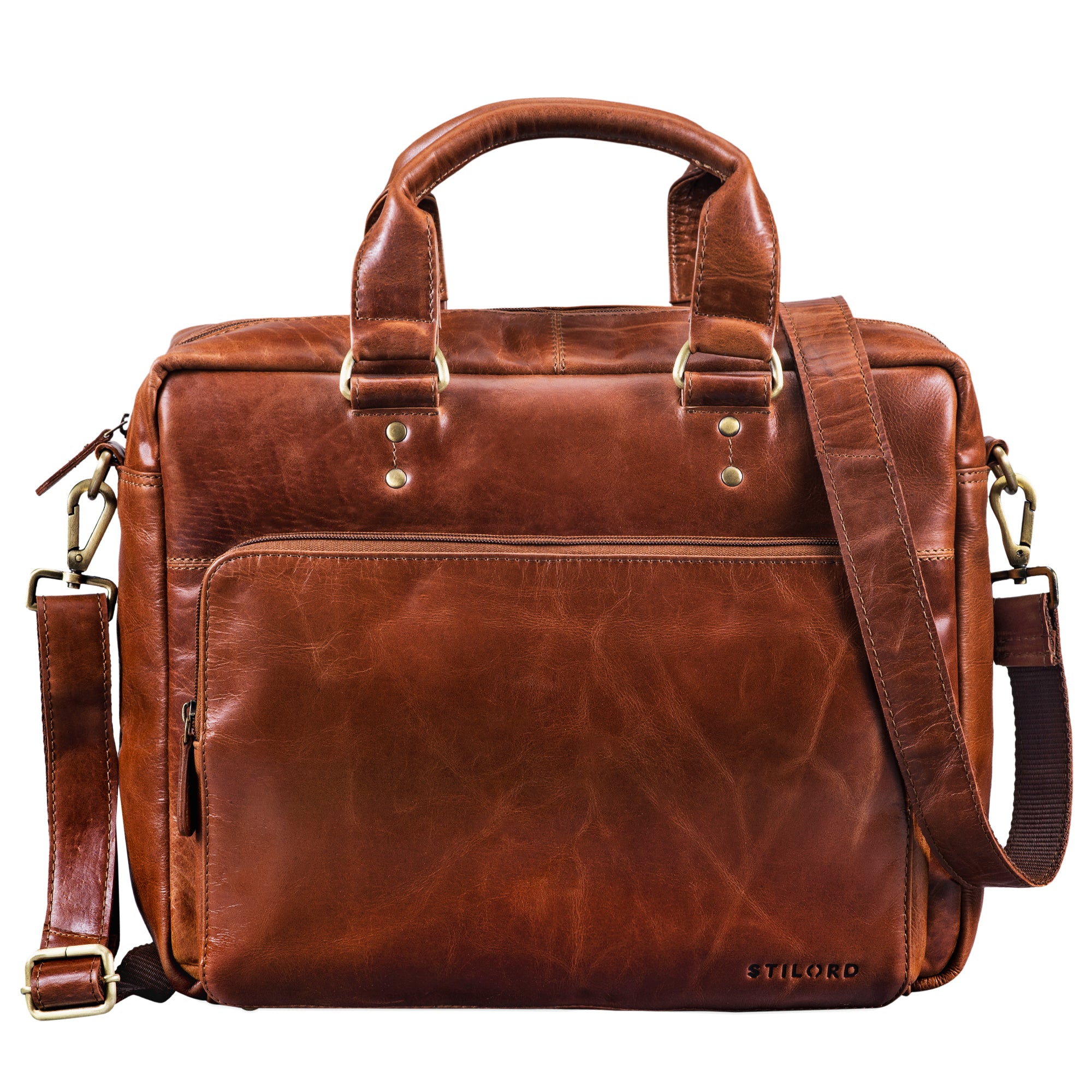 Vintage Ledertasche für Büro 