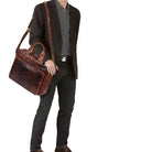 Leder Bürotasche braun