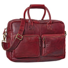 Bürotasche Leder rot