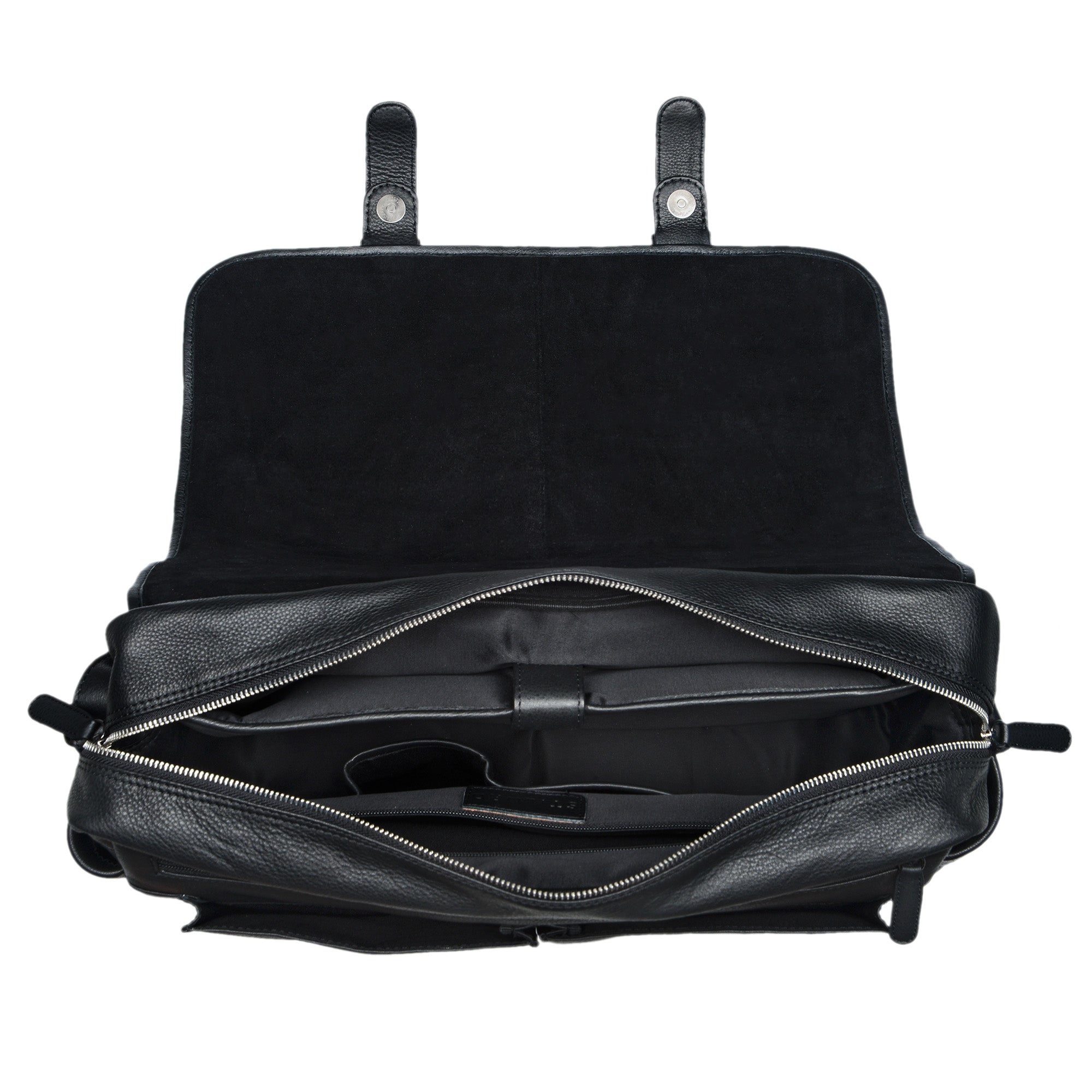 Leder Bürotasche schwarz