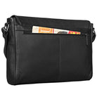 Schwarze Leder Bürotasche