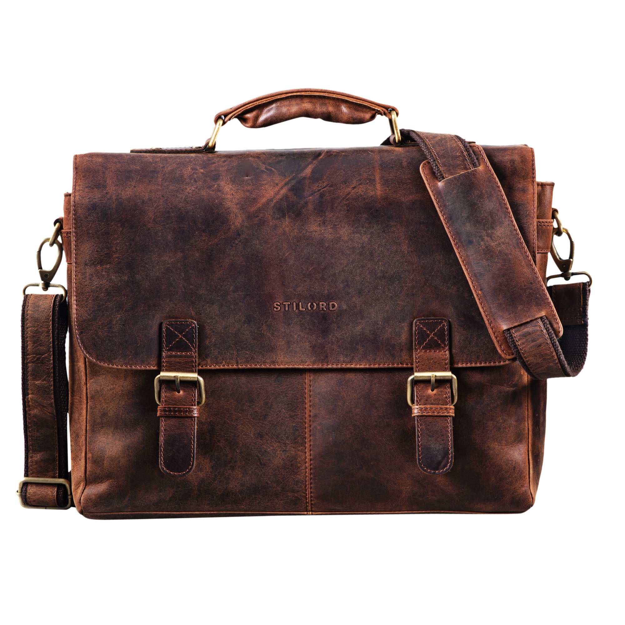 Braune Businesstasche Aktentasche Leder Vintage