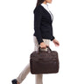 "Excelsior" XXL Sac d'affaires Homme en Cuir Laptop 17+ Pouces