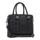 Schwarze Ledertasche Vintage Damen