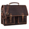 "Anton" Sacoche ordinateur 15.6 pouces Sac Serviette en Cuir Véritable XL