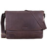 Vintage Leder Businesstasche braun