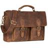 "Owen" Sac Cartable Cuir Vintage