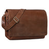 "Tom" Sac Messenger Vintage en Cuir 15 Pouces