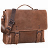 "Alfred" Cartable Cuir Véritable Vintage