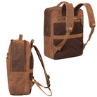 Brauner Lederdaypack Vintage Unisex