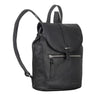 Kleiner Damenrucksack Leder schwarz