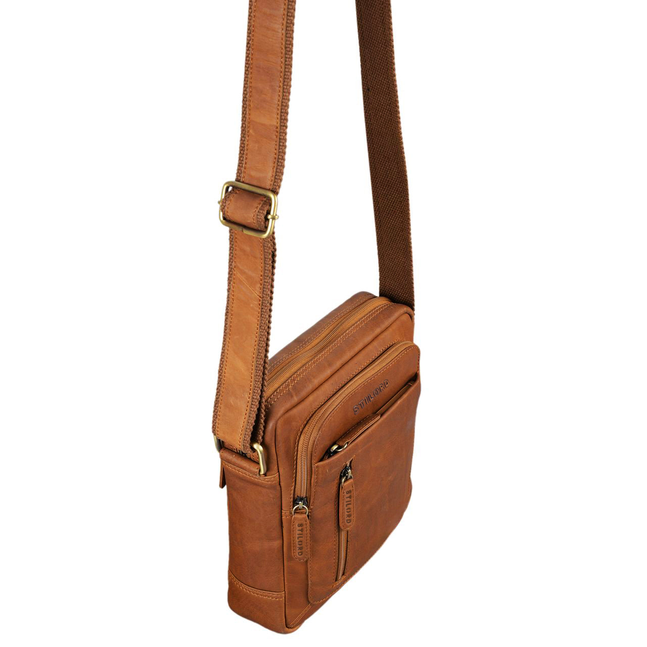 Braune Cross Body Bag Vintage Leder