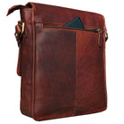 Crossbody Bag Leder dunkel braun