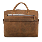 braune Damen Laptoptasche Leder