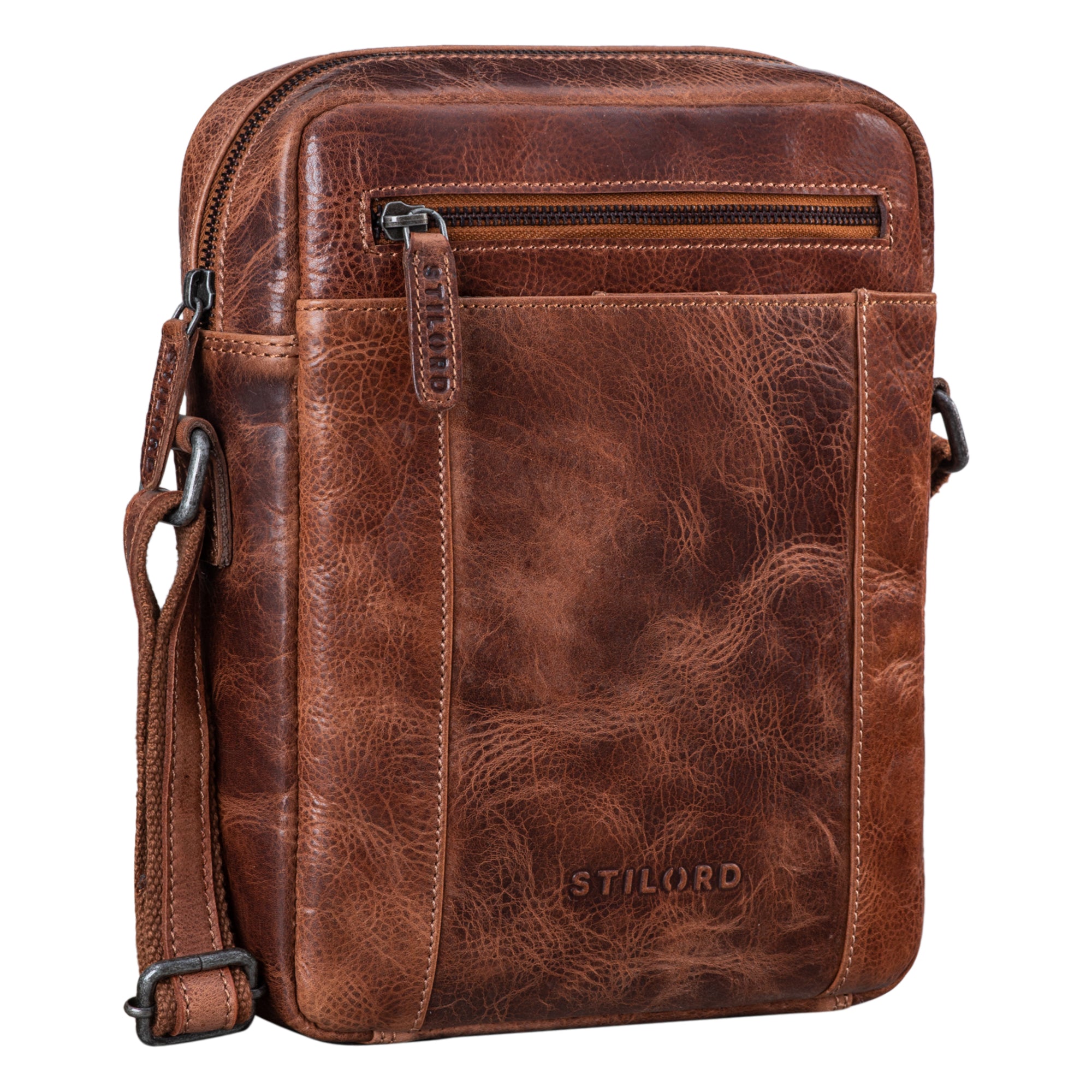 Ledertasche Männer Umhängetasche vintage Braun