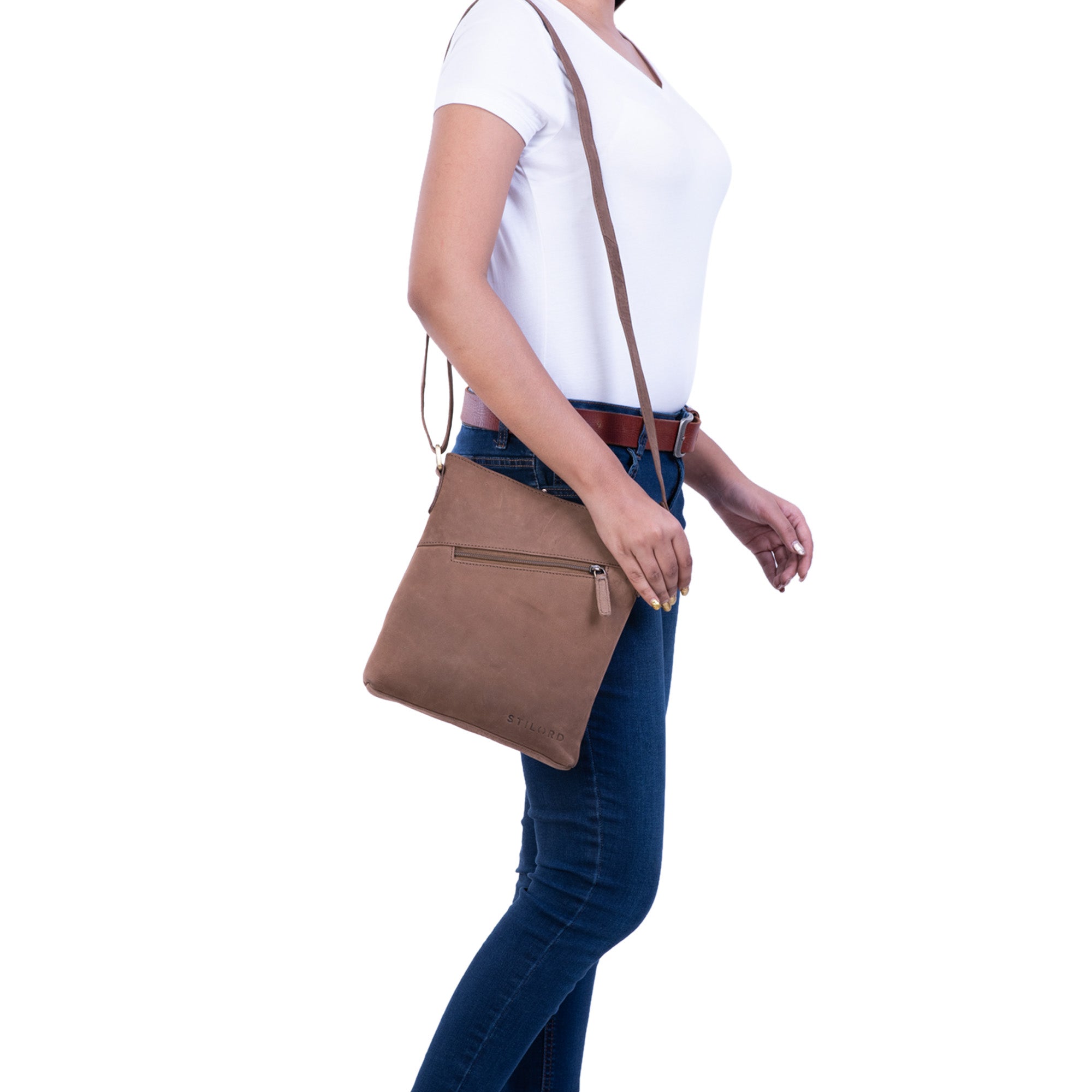 Damentasche Leder braun
