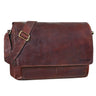 Vintage Umhängetasche Herren Leder Ebenholz Braun