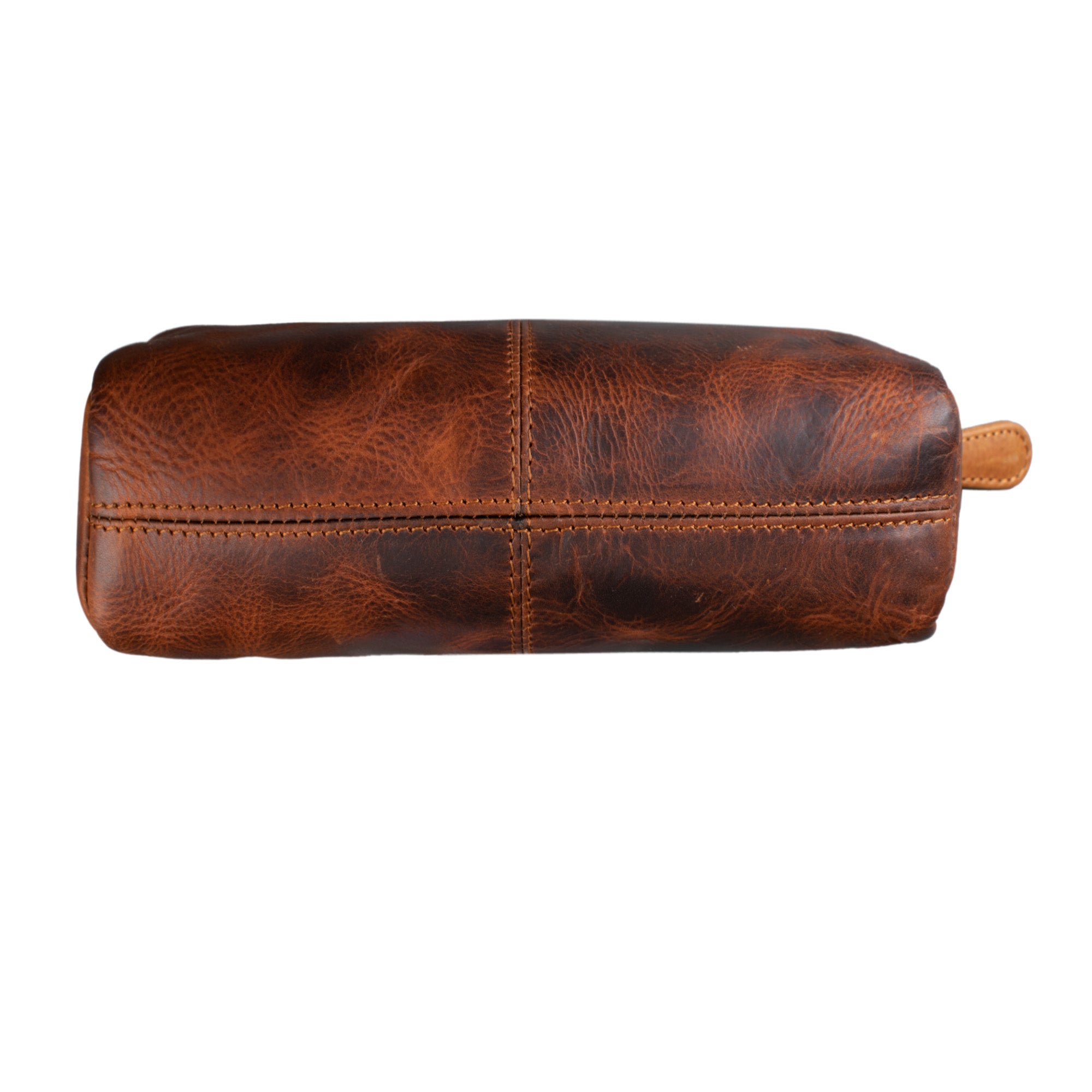 Rot braune Leder Federmappe