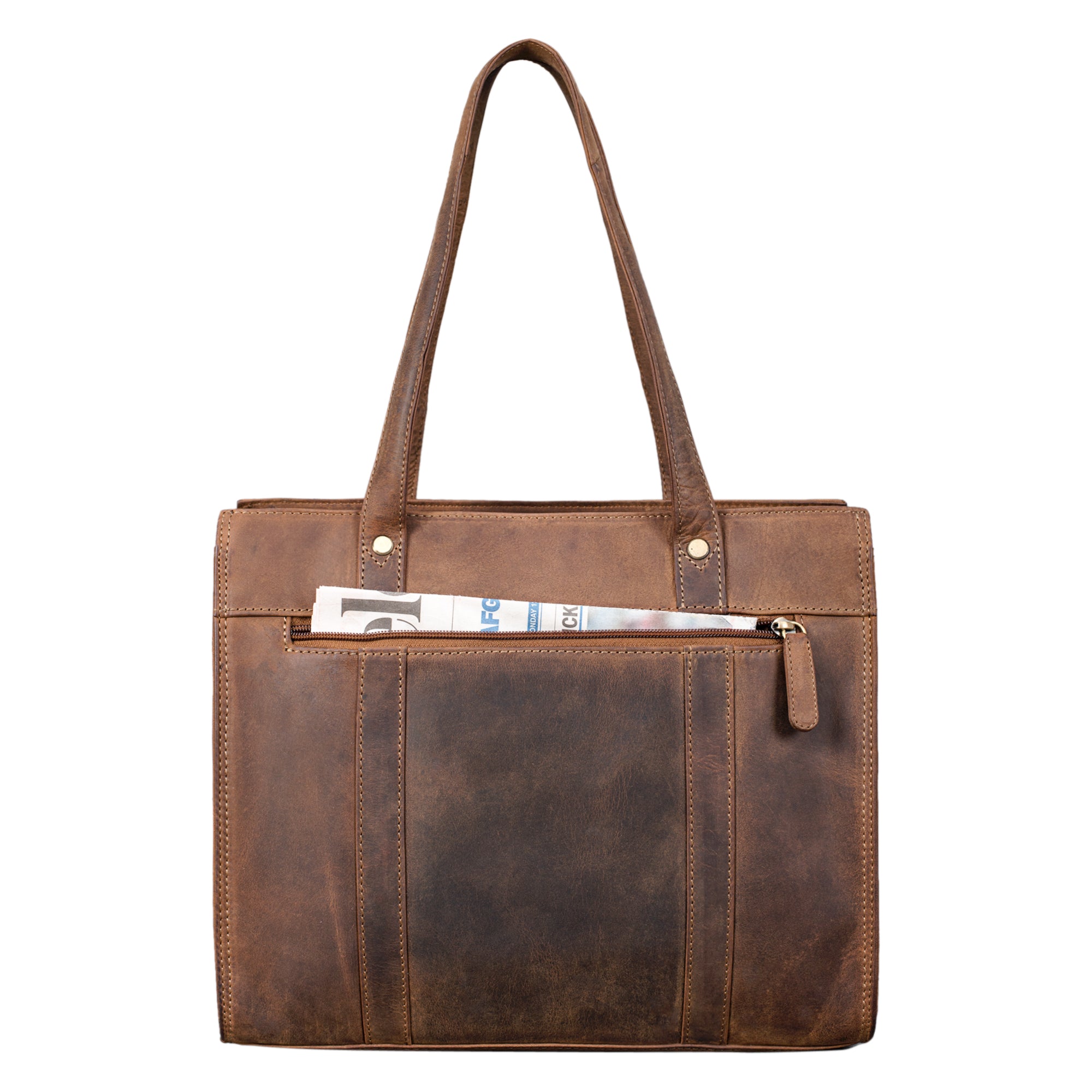 Klassische Bürotasche Damen braun