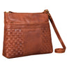 "Ida" Sac a main tressé en cuir femme