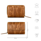 Portemonnaie Vintage Leder Damen