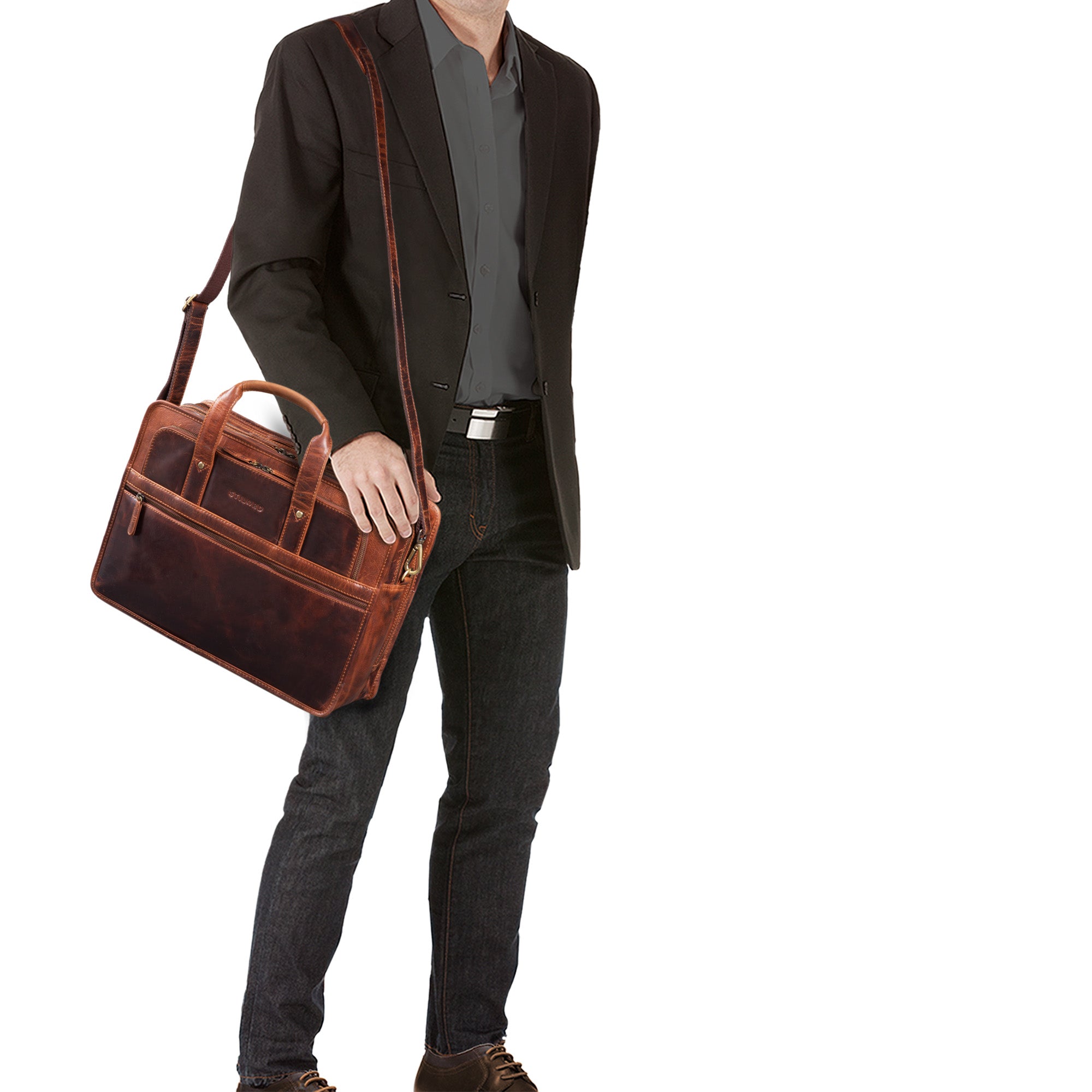 Vintage Businesstasche Leder Herren