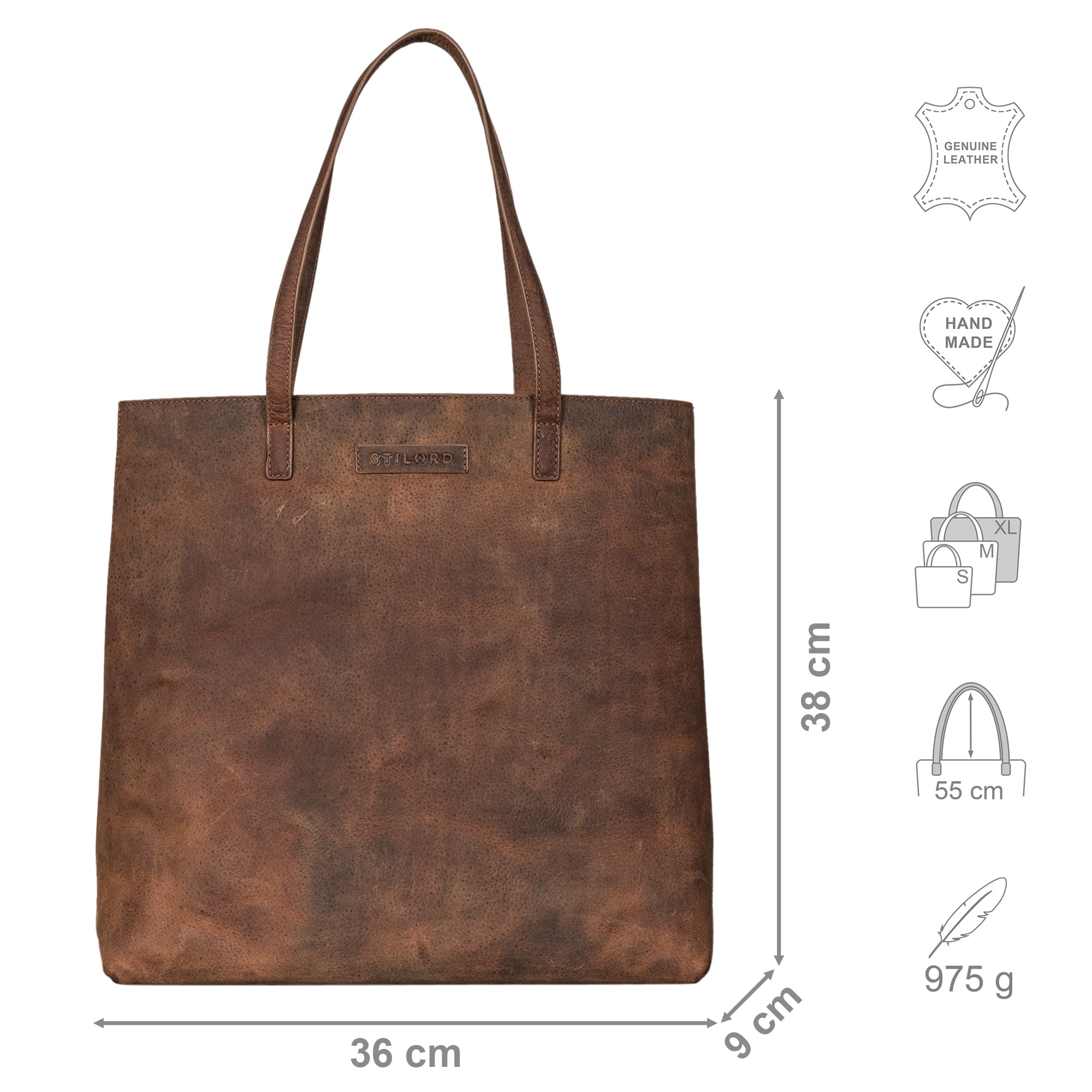 Großer Echtleder Shopper für Frauen aus Wildleder braun