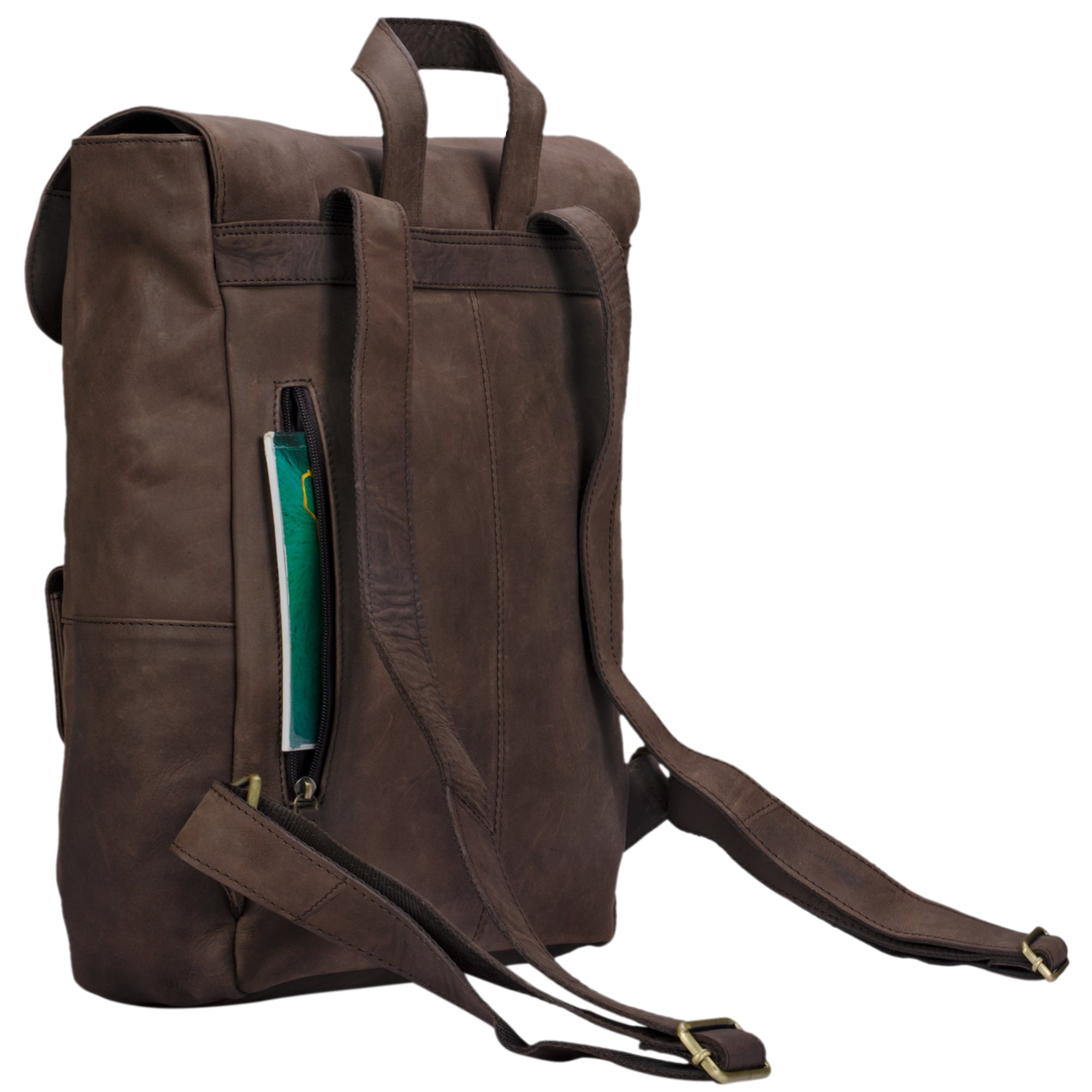 Schulrucksack Leder DIN A4