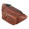 "Greg" Sacoche Ventrale en Cuir Marron