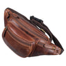 "Eliah" Vintage Sac Banane en Cuir