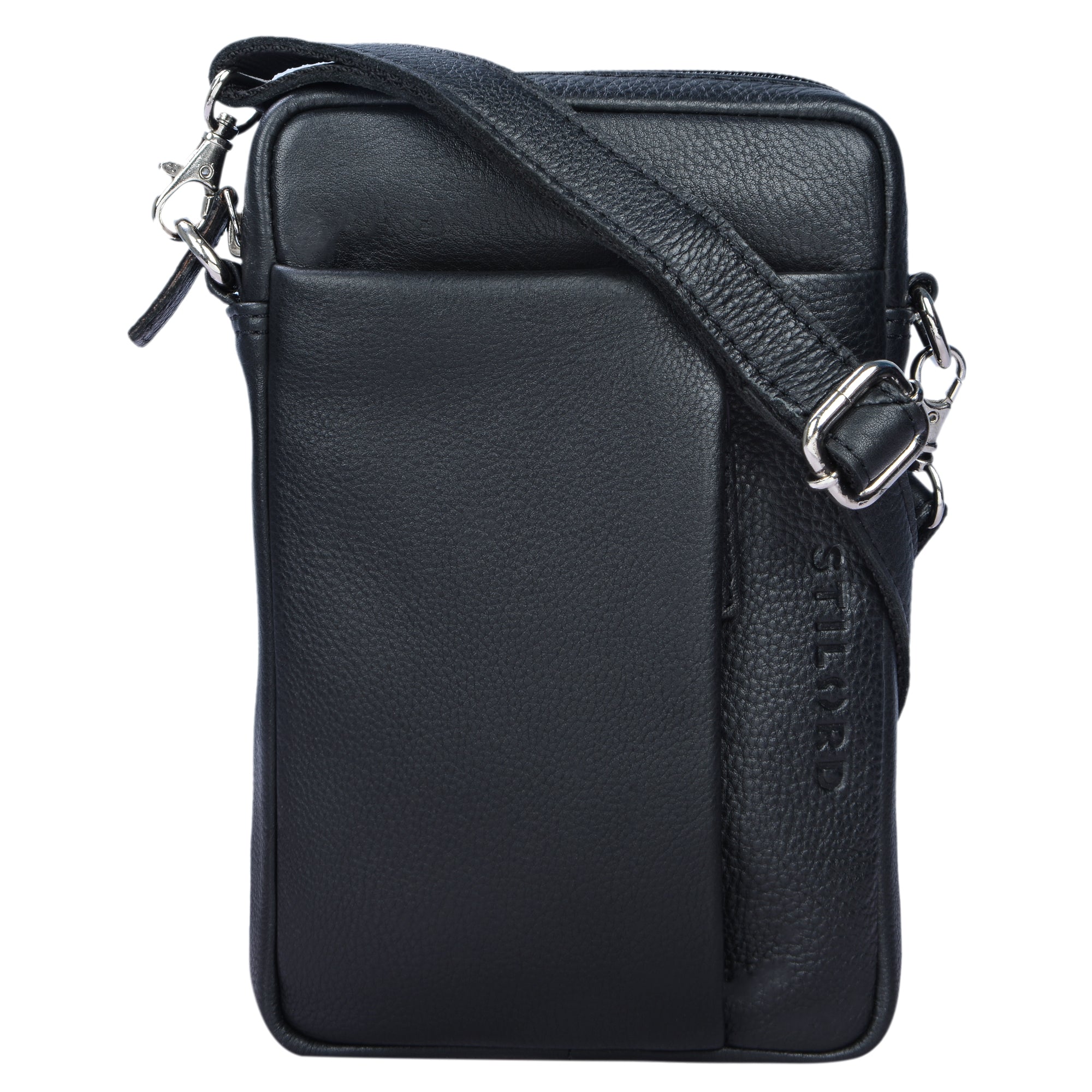 Leder Handgelenktasche mit Tragegurt