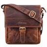 "Nevio" Besace cuir homme vintage