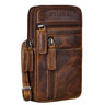 "Asher" Hommes Pochette Poitrine Cuir Sac de Ceinture