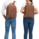 Ledertasche Herren Rücken Laptop